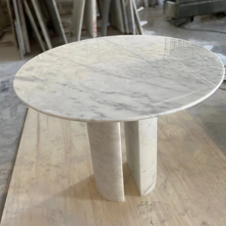 Cararra Marble Side Table